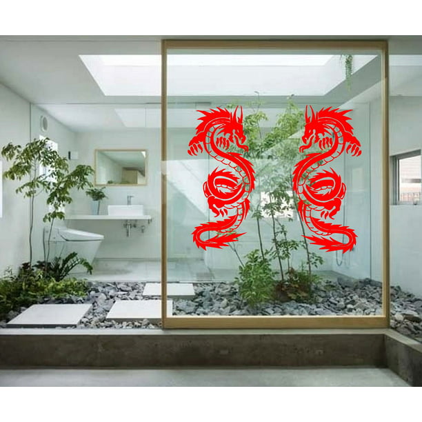 Dragon Chinese Transfer Chinese Wall Sticker CH1 Huge Home Wall Decal